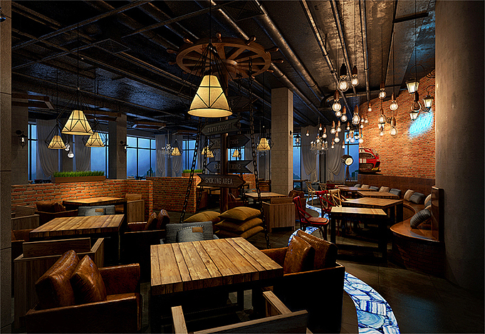 工业风餐厅毕业设计