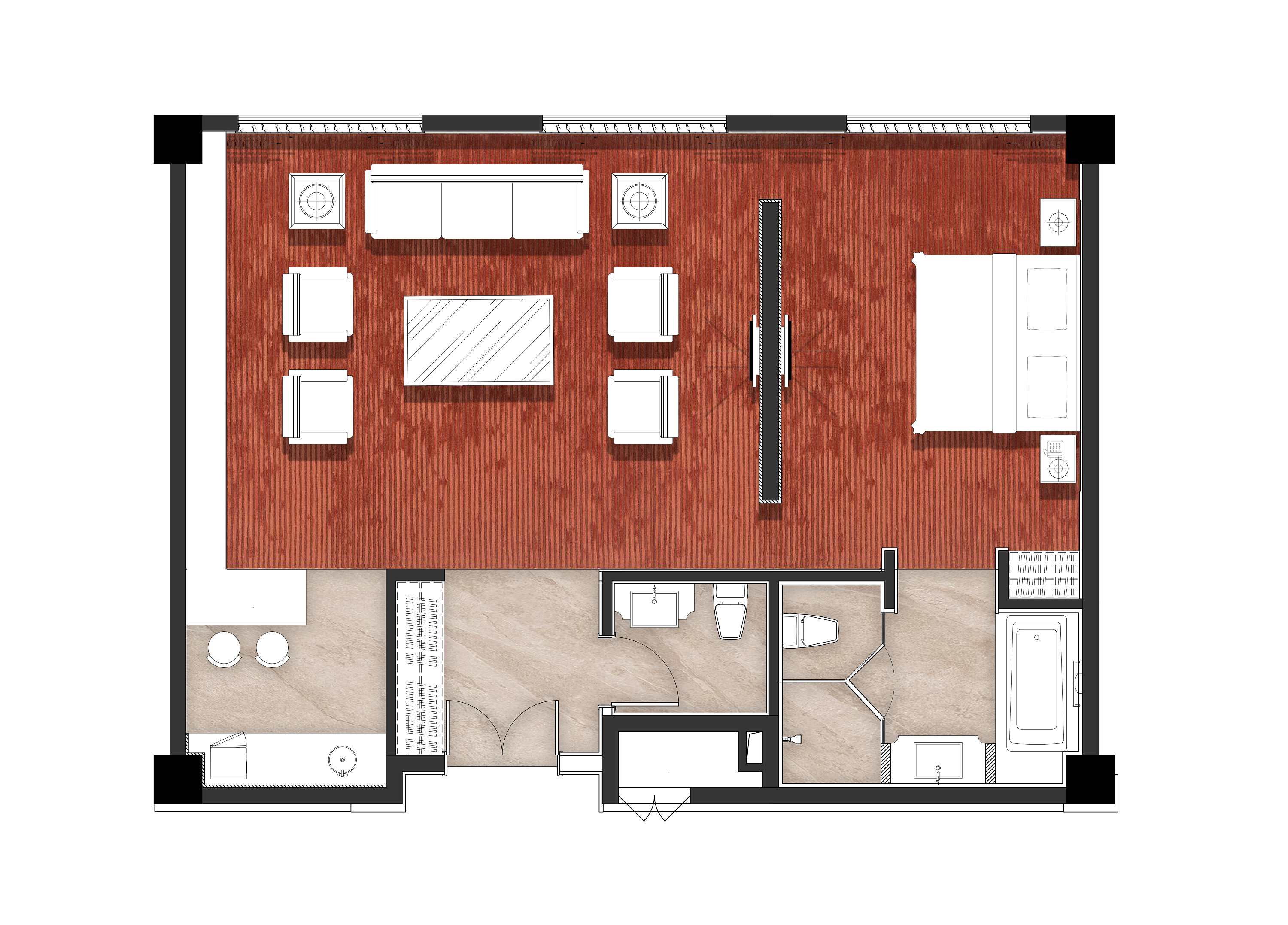 酒店婚房|空间|家装设计|gaoqiang2018 - 原创作品 - 站酷 (zcool)