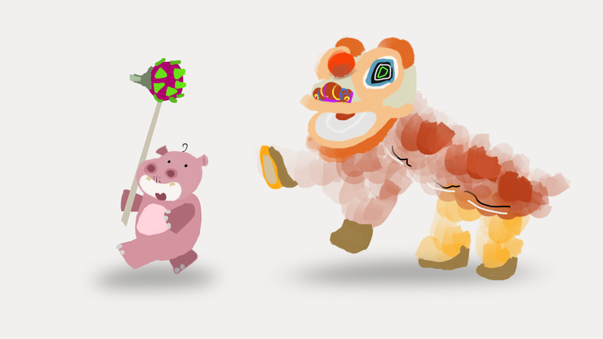 追着跑（图ZMjcwNDE4MTA0） - 艺术插画 - 站酷设计师神奇的大河马哟原创素材 - 站酷ZCOOL