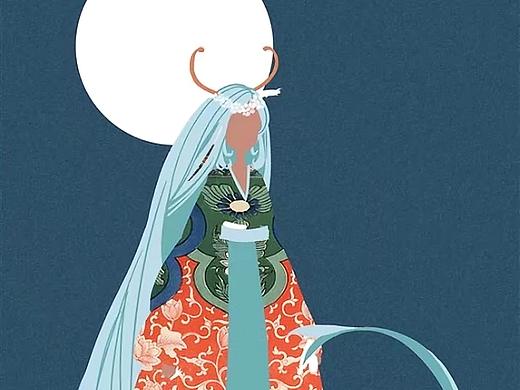 【豹子蛋之插画陈年旧作】摩羯少女x装饰风（个人主页-ZMjU3MTQyMzY=） - 创作习作 - 站酷设计师DDC寻音原创素材 - 站酷ZCOOL