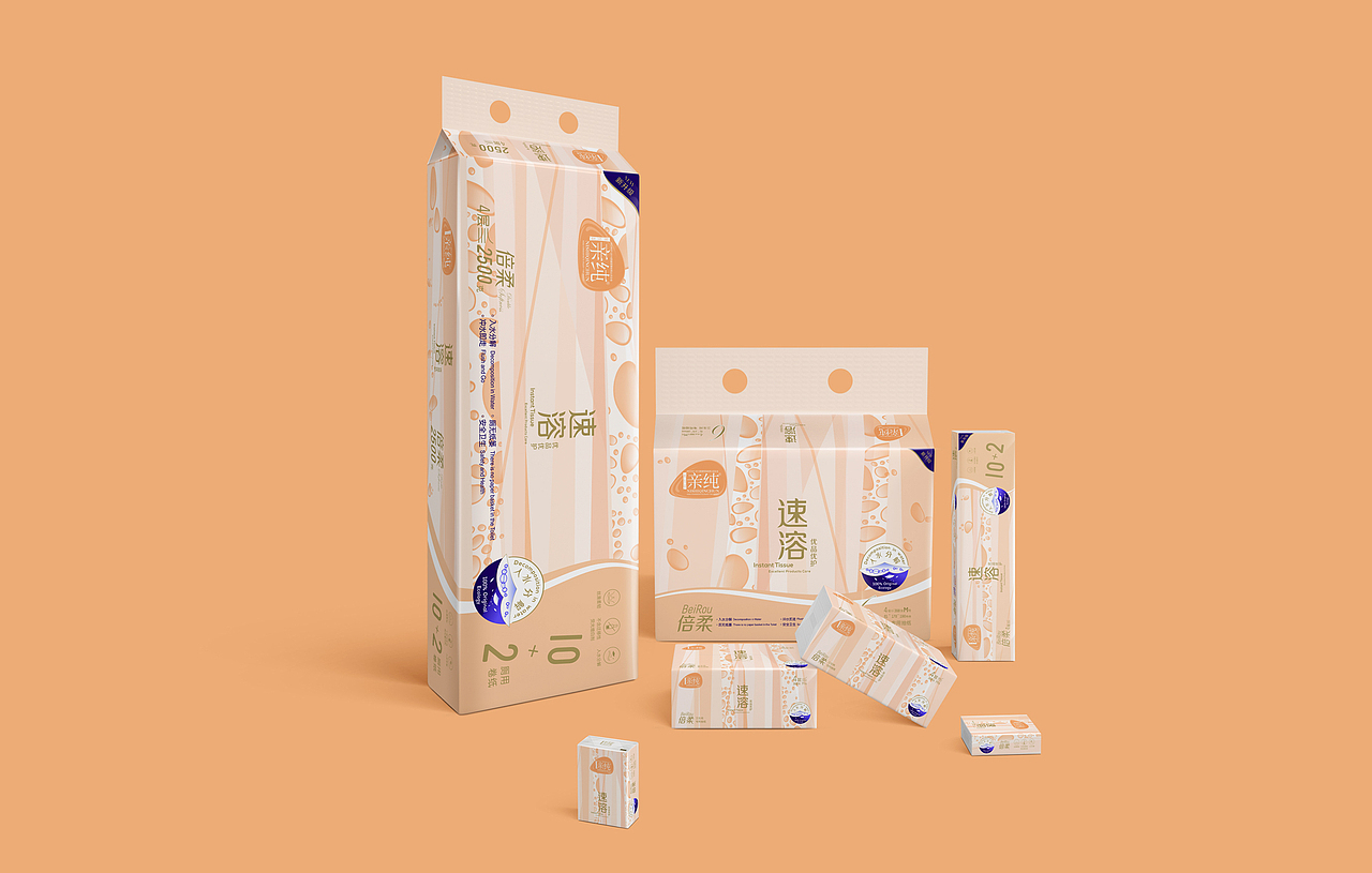 格外设计 │ 生活用纸做案记 │ 亲纯（图ZMjMxNDM3Njky） - 包装 - 站酷设计师格外品牌原创素材 - 站酷ZCOOL