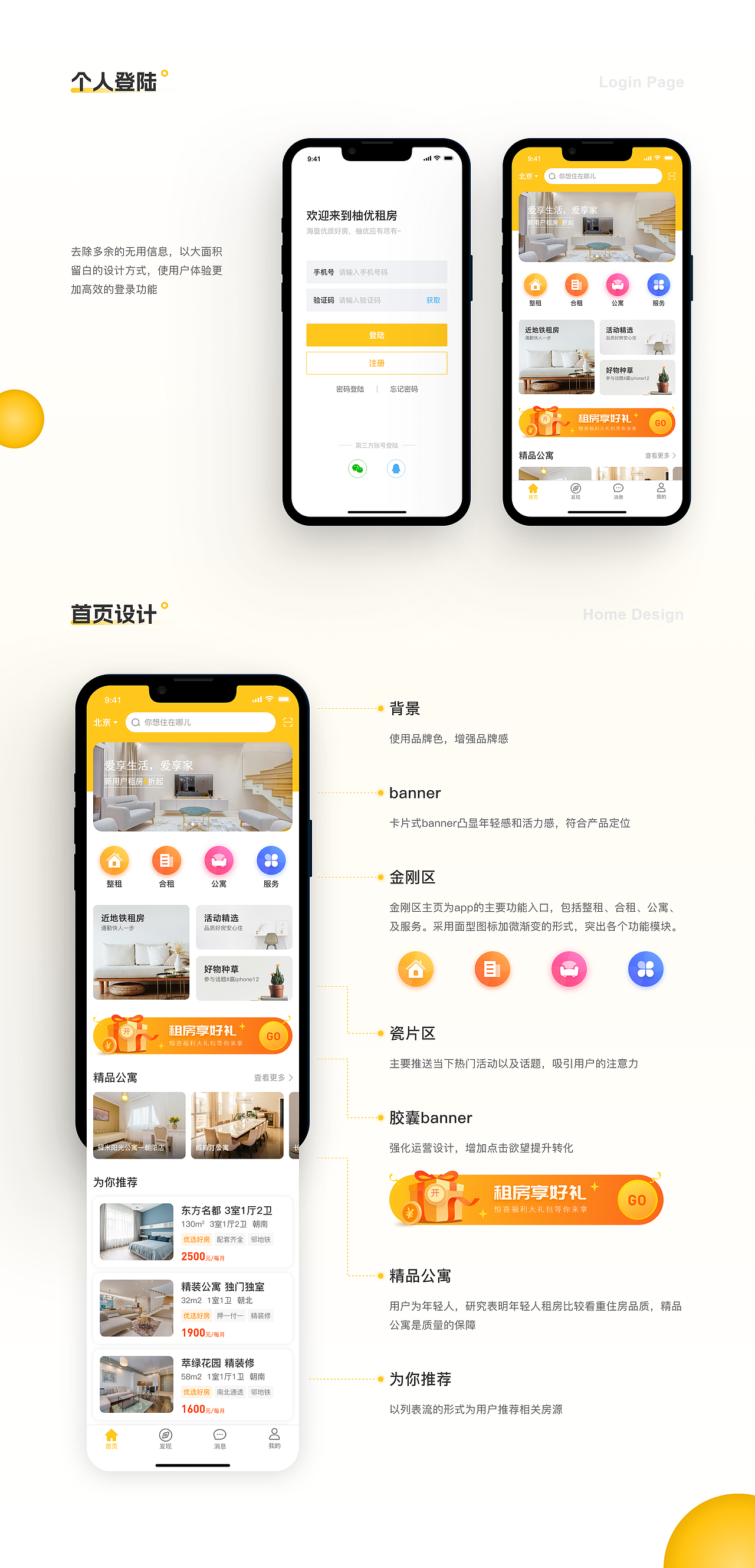 租房类APP—柚优租房（图ZMzI1MjIyODQ0） - APP界面 - 站酷设计师半岛禾原创素材 - 站酷ZCOOL