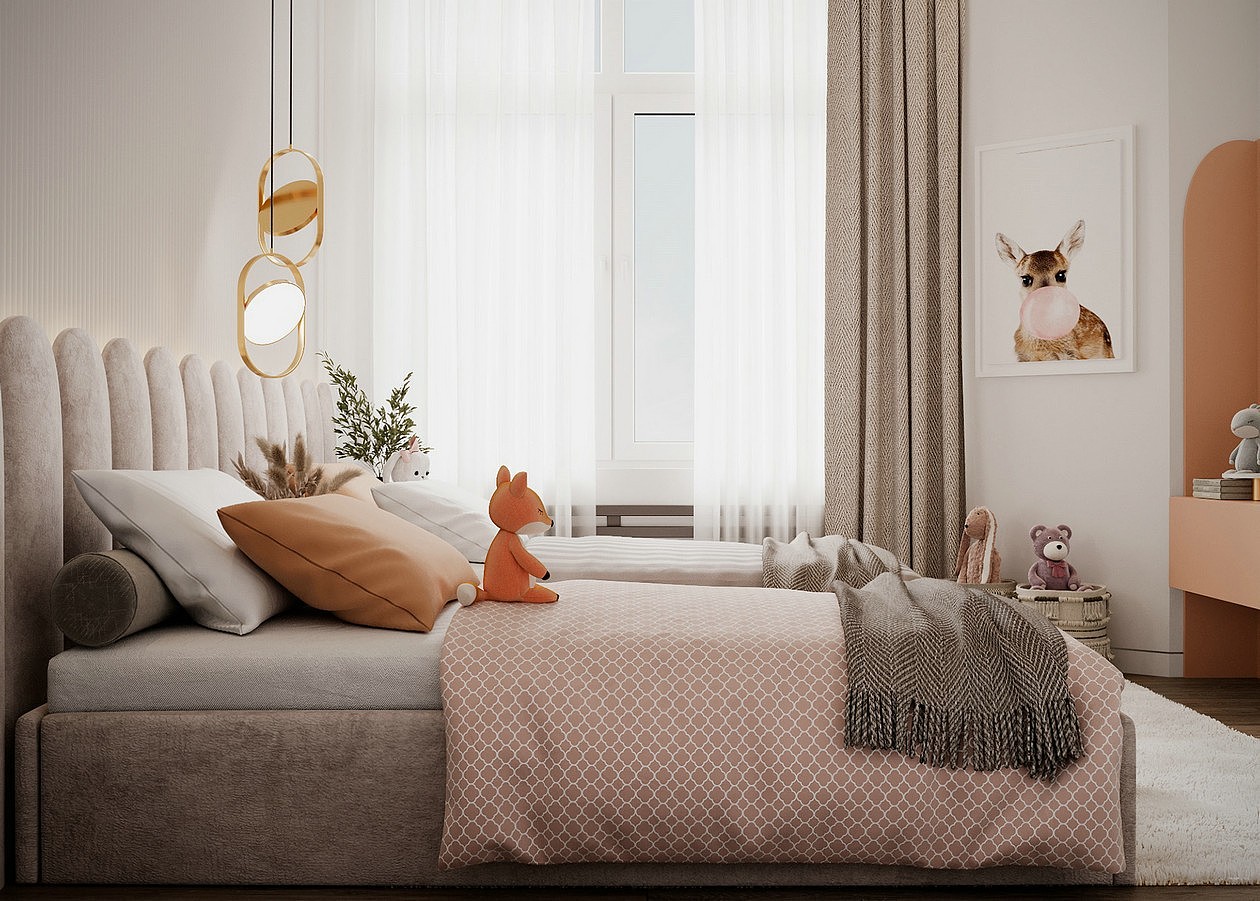 暖色系空间设计优雅治愈的现代美学