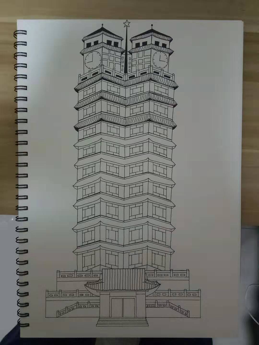 郑州二七纪念塔|纯艺术|绘画|浮云游子边 - 原创作品 - 站酷 (zcool)