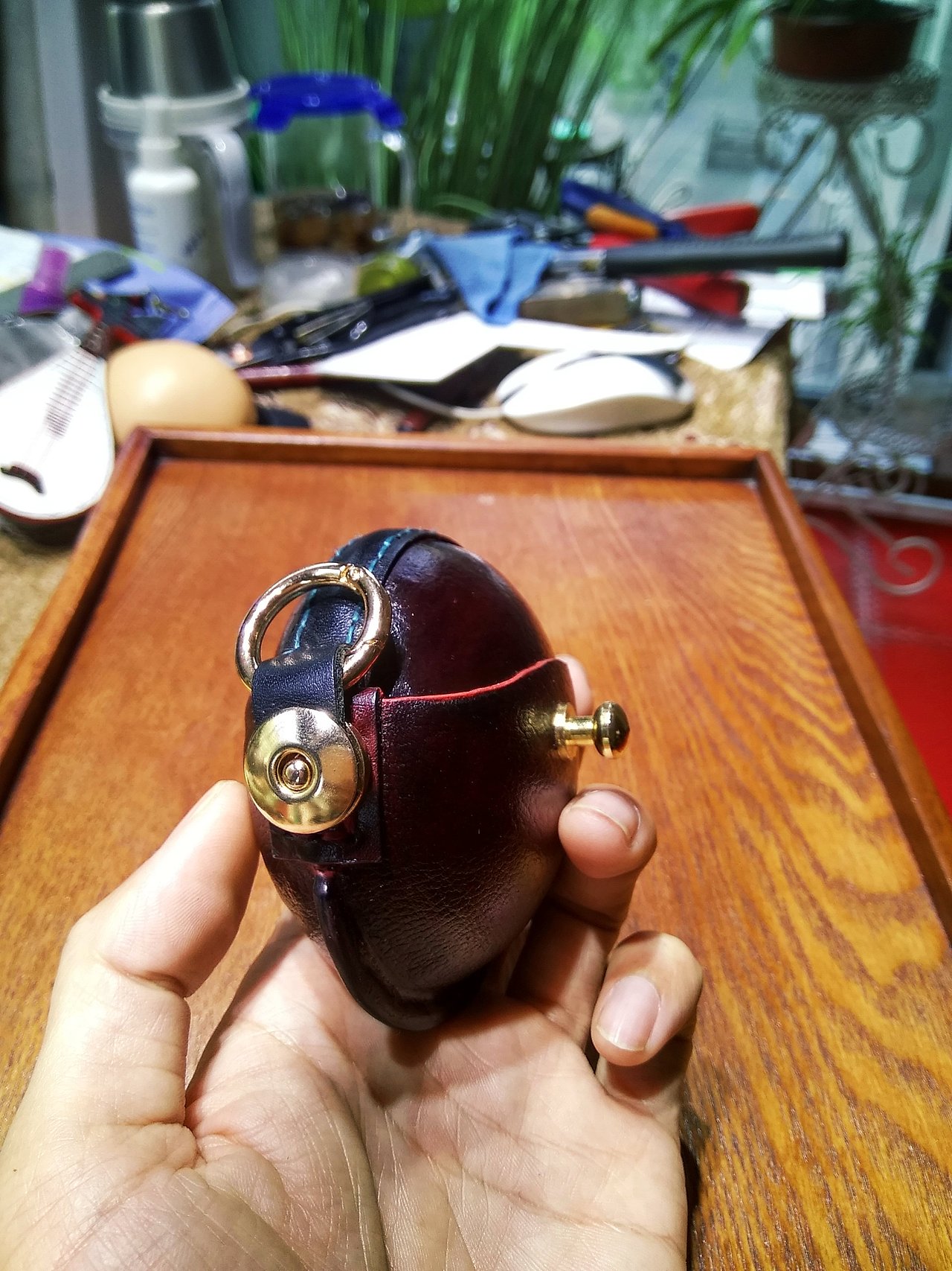 旋转门圆形零钱包,耳机包