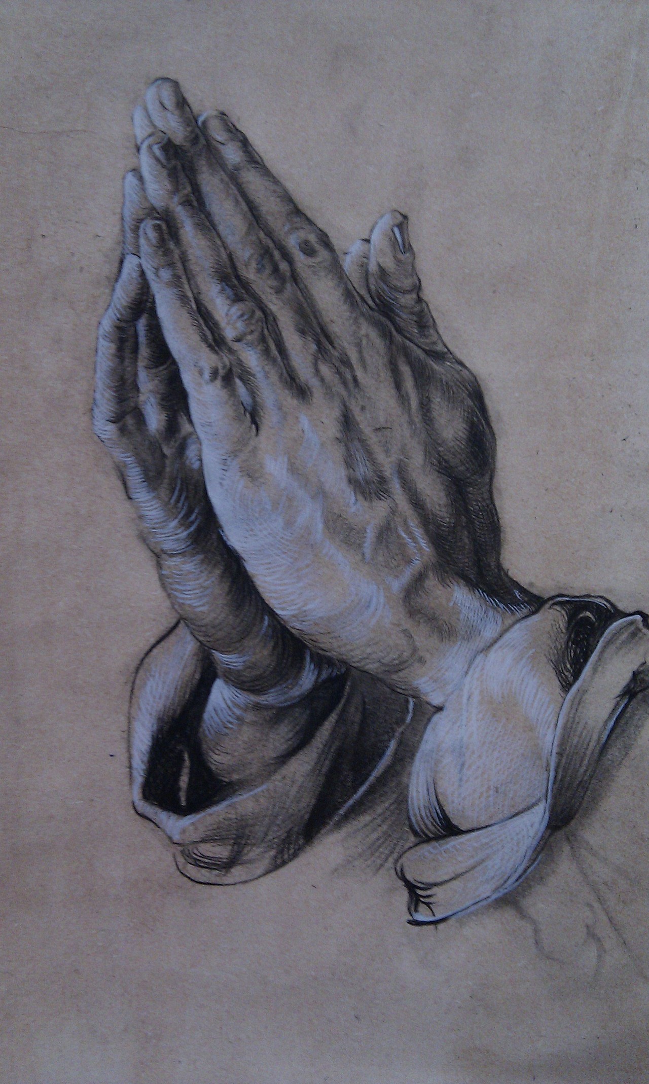 临摹丢勒信徒的手