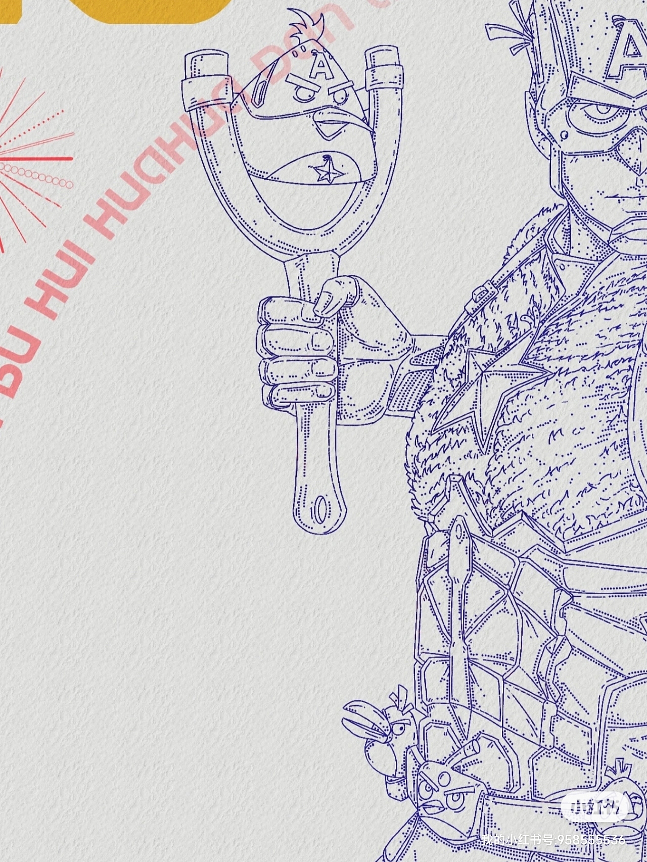 美国队长联名愤怒的小鸟（图ZMjk3MzA0Nzg4） - 绘本 - 站酷设计师砳磊原创素材 - 站酷ZCOOL