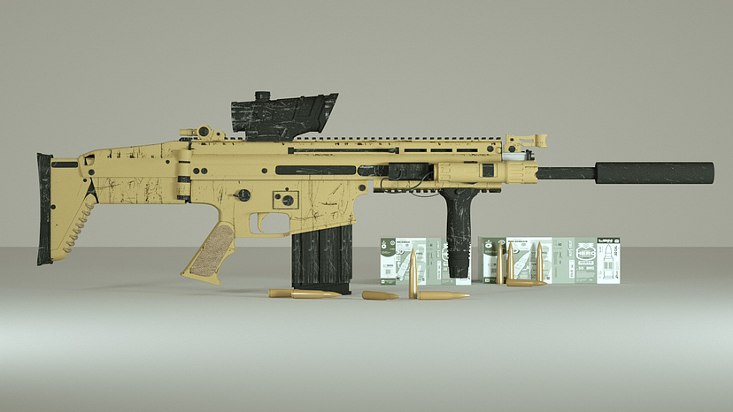 C4D建模和平精英siga步枪（图ZMzYzNzczOTY0） - 产品 - 站酷设计师夏宇客原创素材 - 站酷ZCOOL