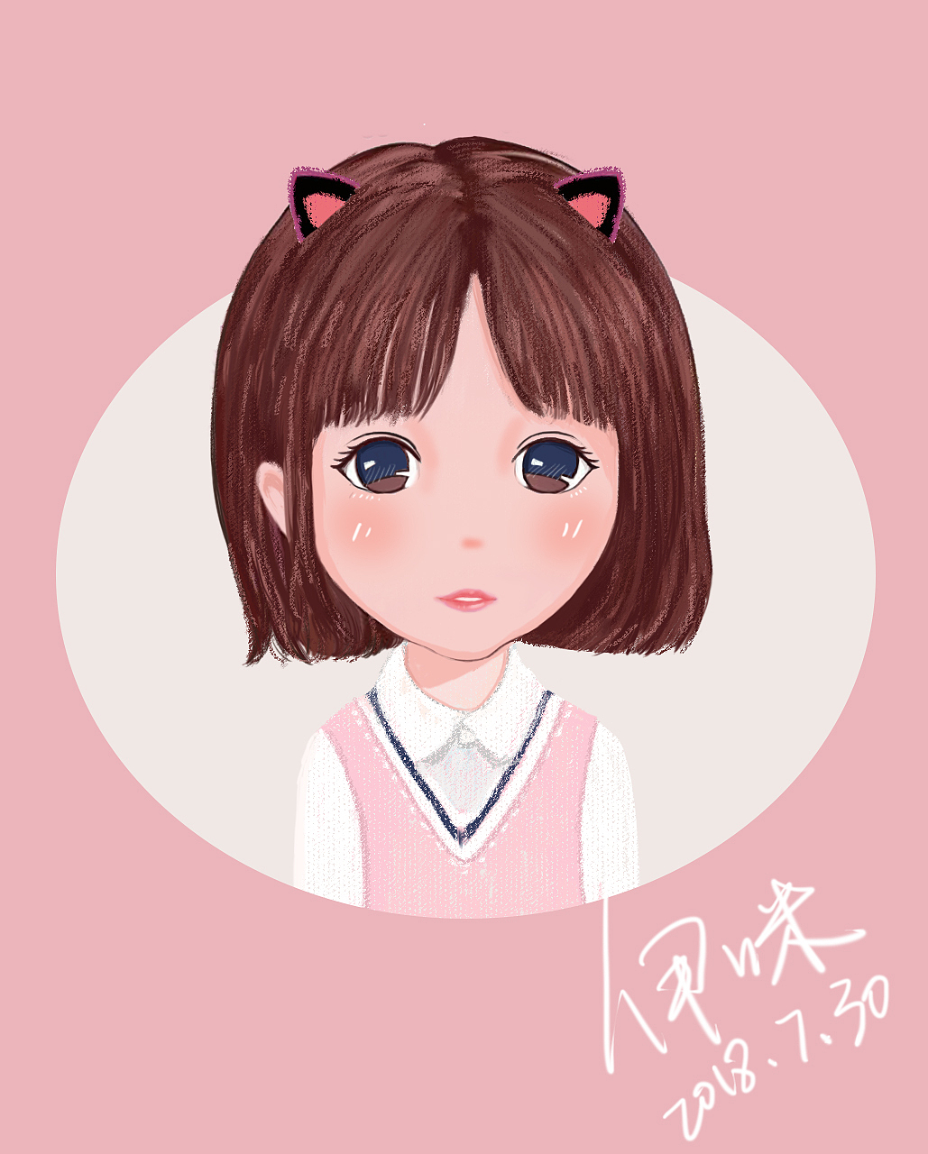 短发Q版头像（图ZMTIzMzE2MjI0） - 创作习作 - 站酷设计师a伊米原创素材 - 站酷ZCOOL