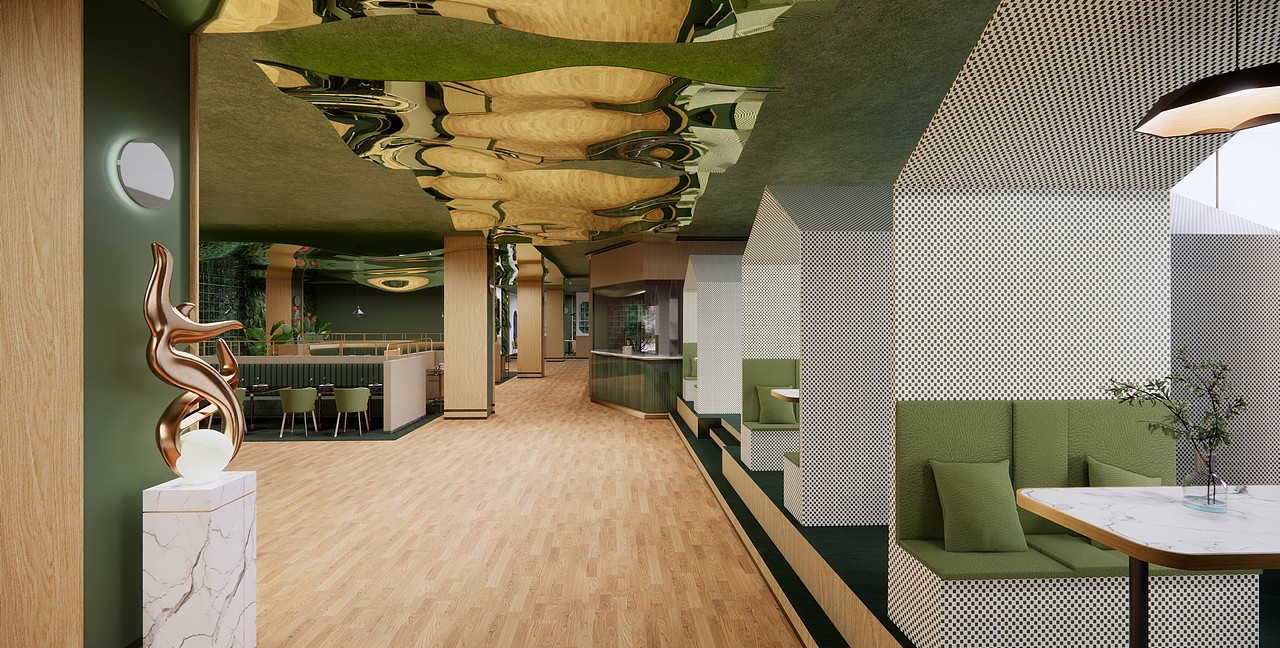 植物风格餐厅设计