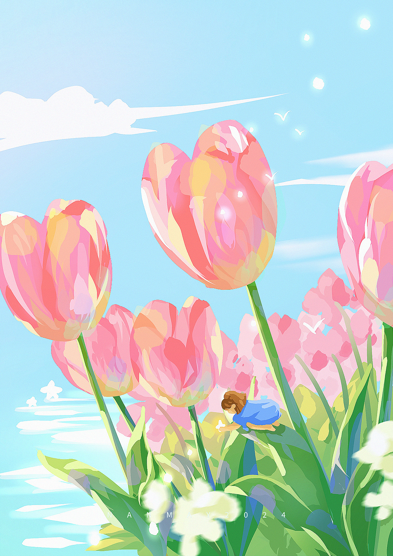 夜里的萤火虫也可能是小精灵投放的星星哦