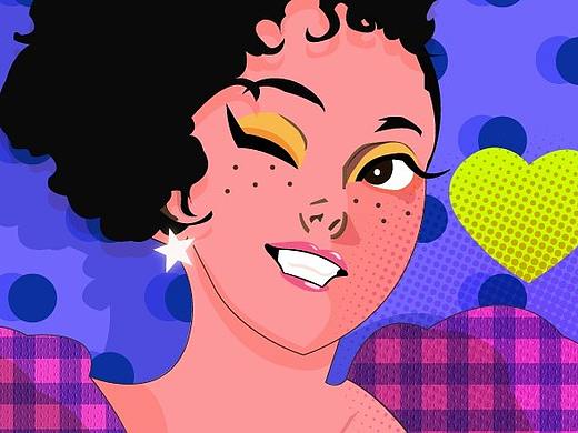 缪里缪气自媒体头像插画创作