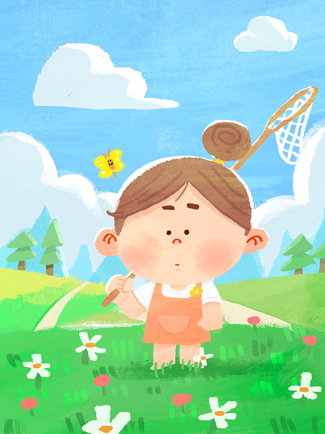 懵懂夏日终章（图ZMzc1NTcyODQ0） - 儿童插画 - 站酷设计师bee_bee原创素材 - 站酷ZCOOL