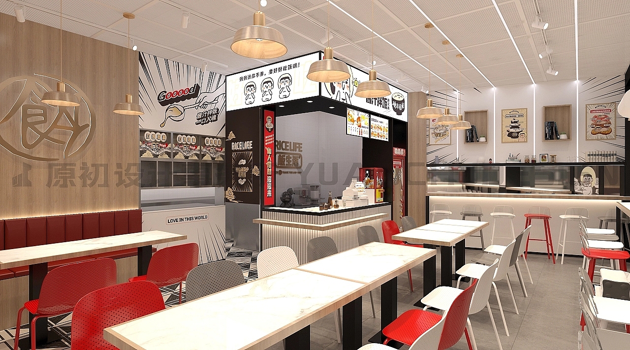 坐标厦门📍店面装修设计|二次元学生儿童餐厅