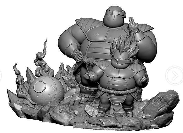 日系动漫手办建模系列 卡通造型3D建模