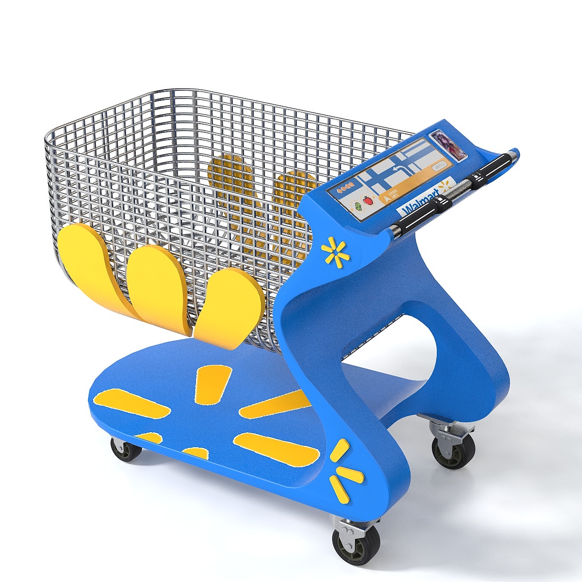 walmart智能商超购物车设计|工业/产品|其他工业/产品|zyzbc - 原创