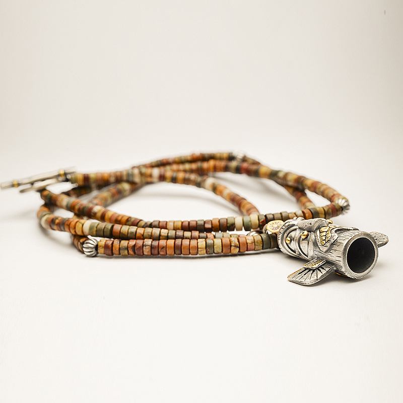 满口金牙重金图腾挂坠