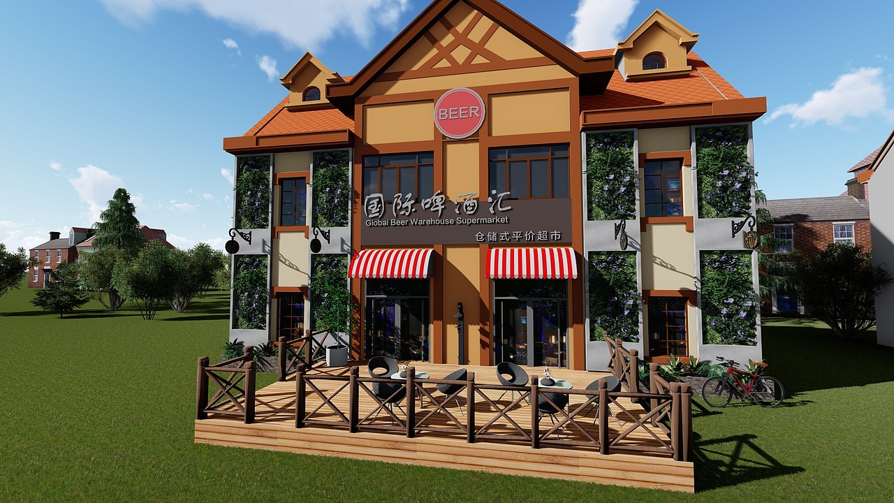 青岛某啤酒酒吧|空间|展陈设计|nh张能能_原创作品-站酷zcool