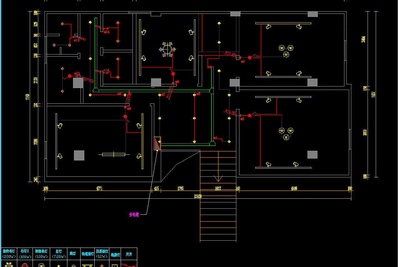 餐厅水电系统图