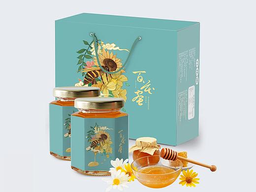 蜂蜜包装插画设计