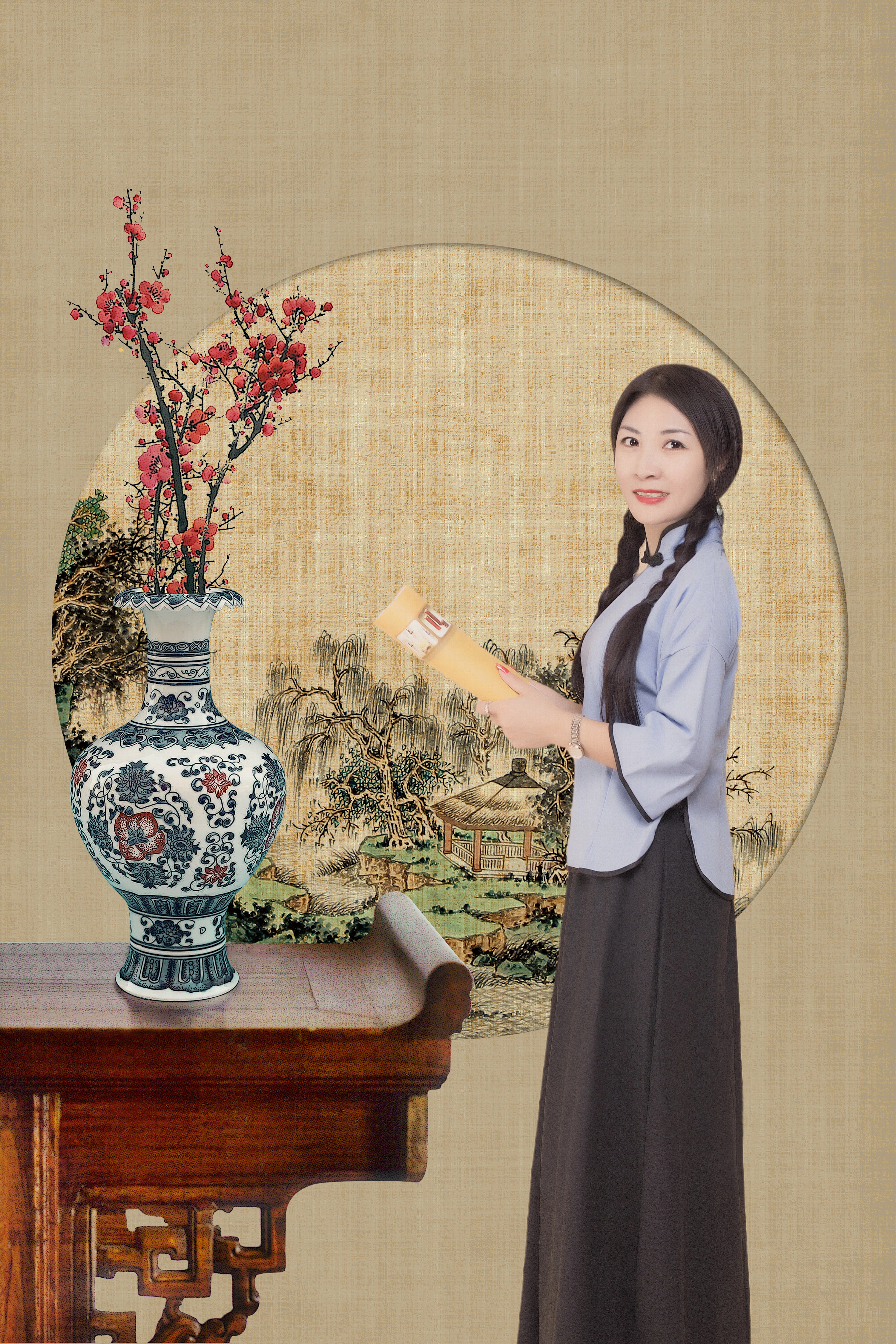 民国风工笔画系列