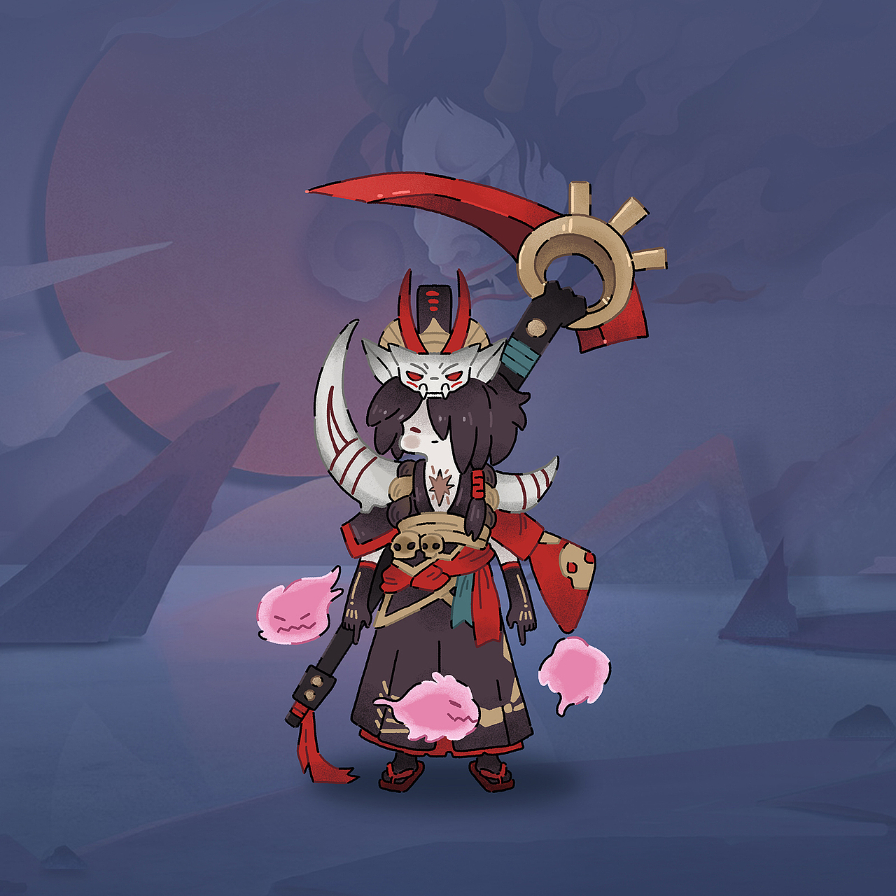 阴阳师软萌式神（图ZNzQ0NzIxMDQ=） - 商业插画 - 站酷设计师小花栗子原创素材 - 站酷ZCOOL