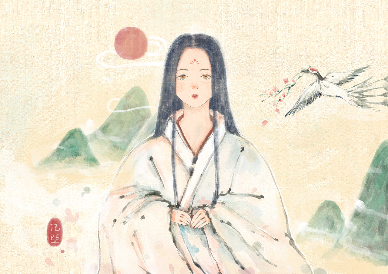 送给朋友的古风肖像画，我果然最爱古风。