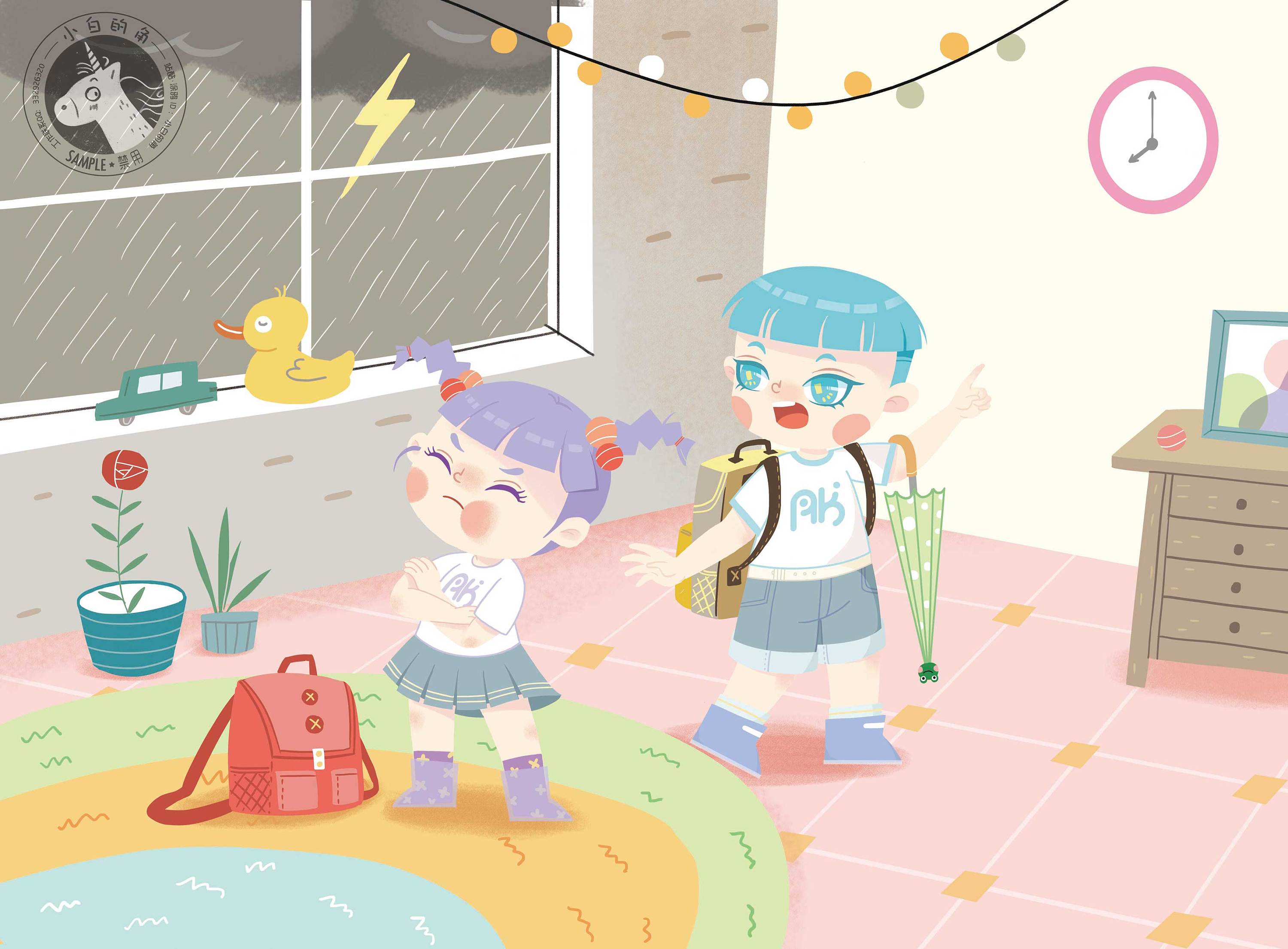 幼儿园宣传插画
