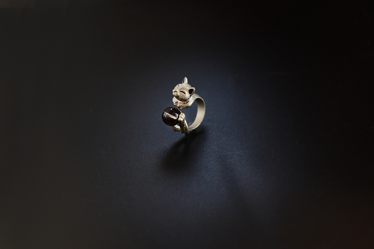 饰品拍摄(黑底)自然光下拍摄