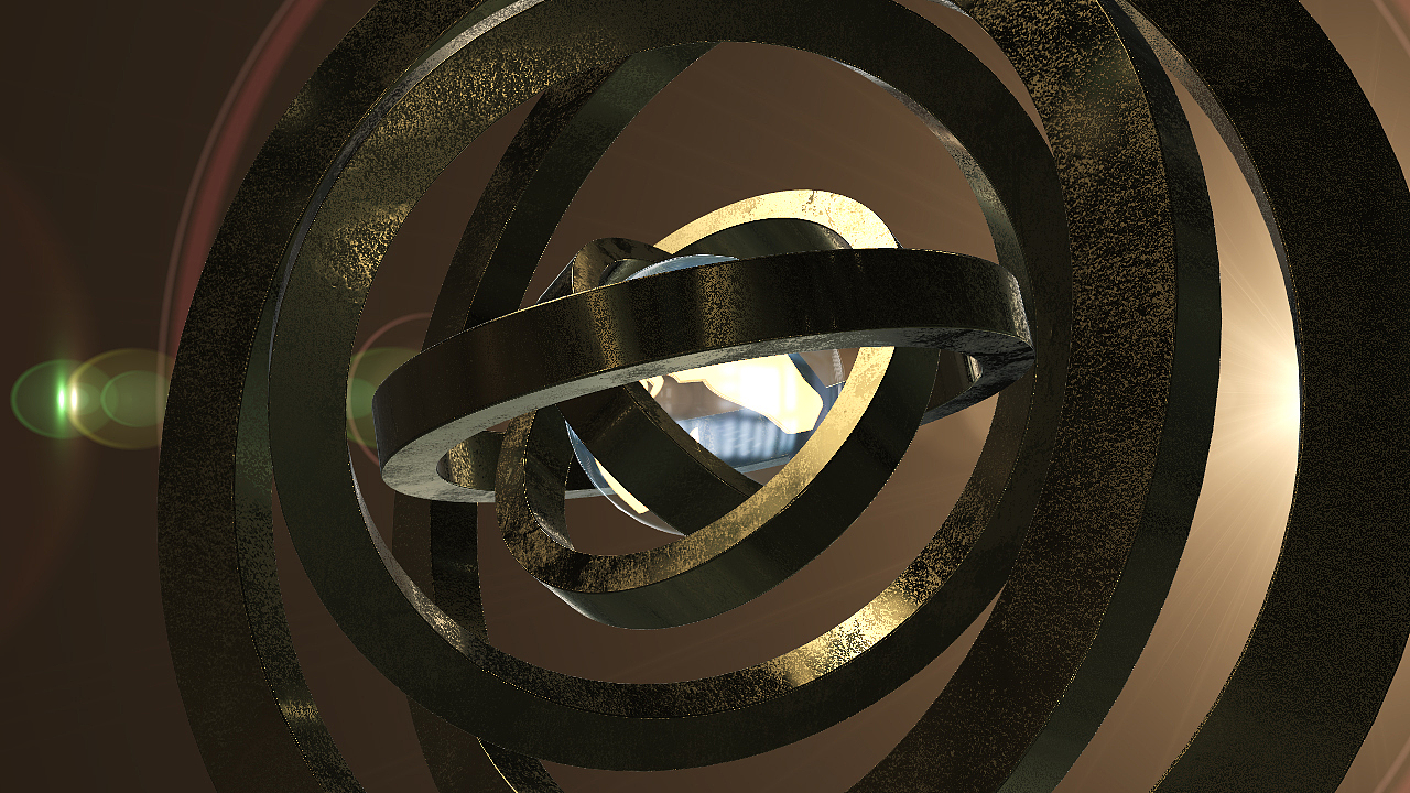 科技感黄金玻璃材质logo练习