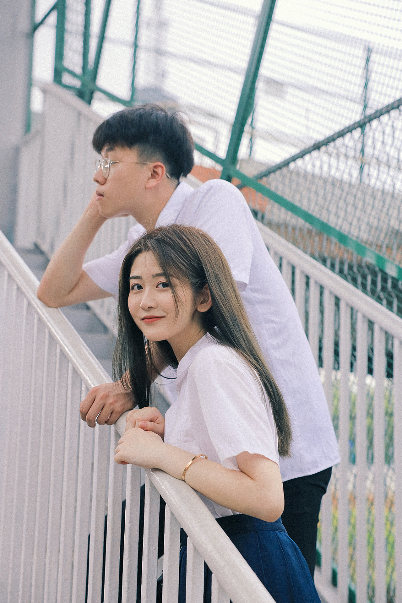 等你下课日系情侣写真