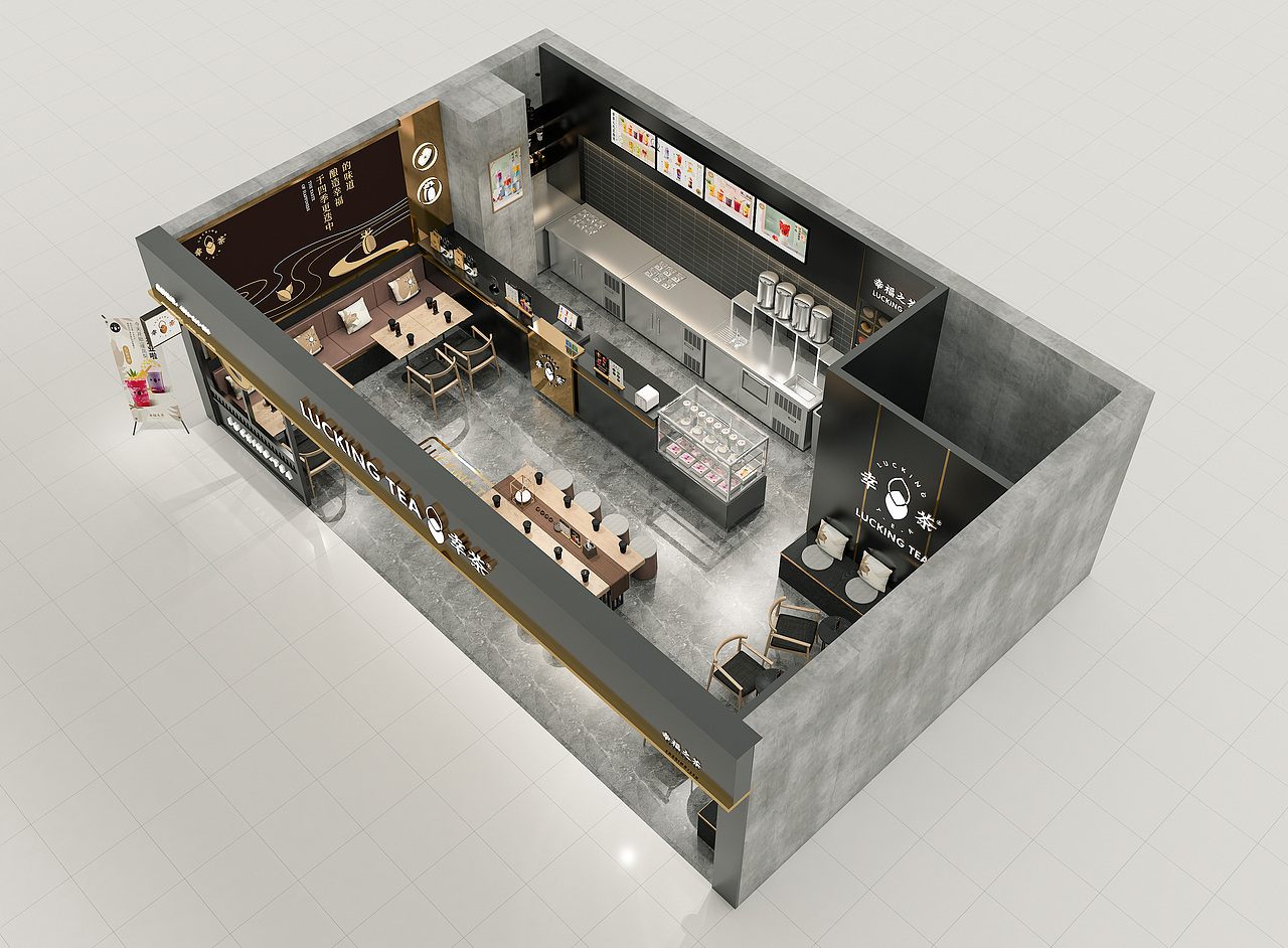 幸茶-餐饮空调设计（图ZMjcwNTg4NTk2） - 酒店餐饮设计 - 站酷设计师白洞设计原创素材 - 站酷ZCOOL