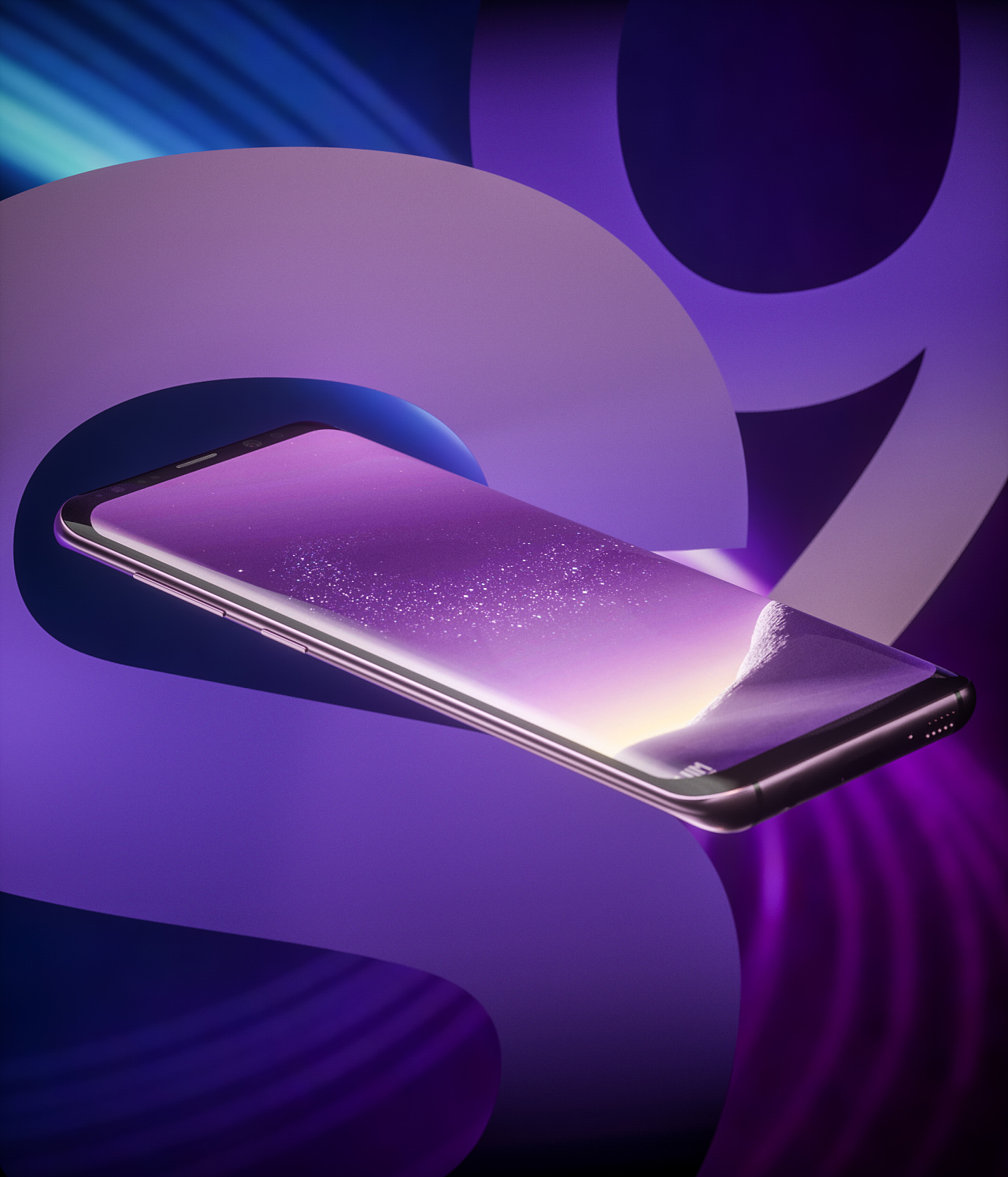 三星手机的一个小海报|三维|产品|purewind素风 - 原创作品 - 站酷