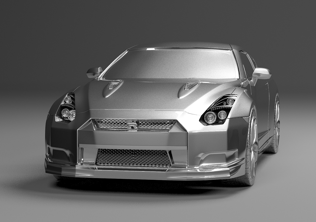 尼桑GTR跑车模型