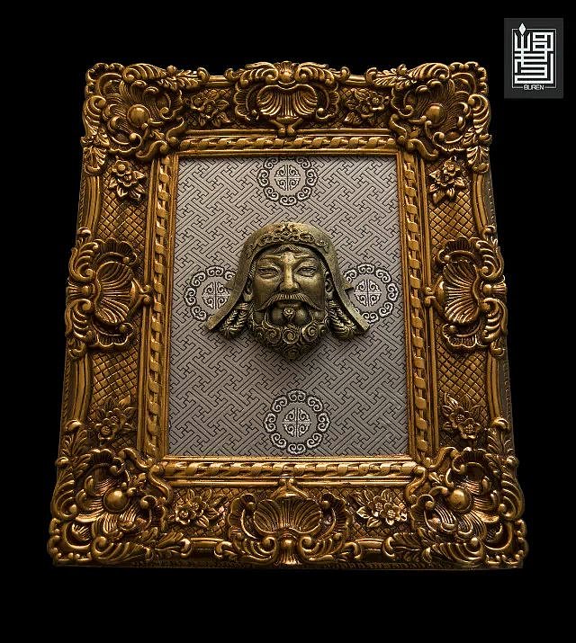 成吉思汗和两个勇士（图ZNDY3Mjk3OTY=） - 工艺品设计 - 站酷设计师布仁德力根原创素材 - 站酷ZCOOL