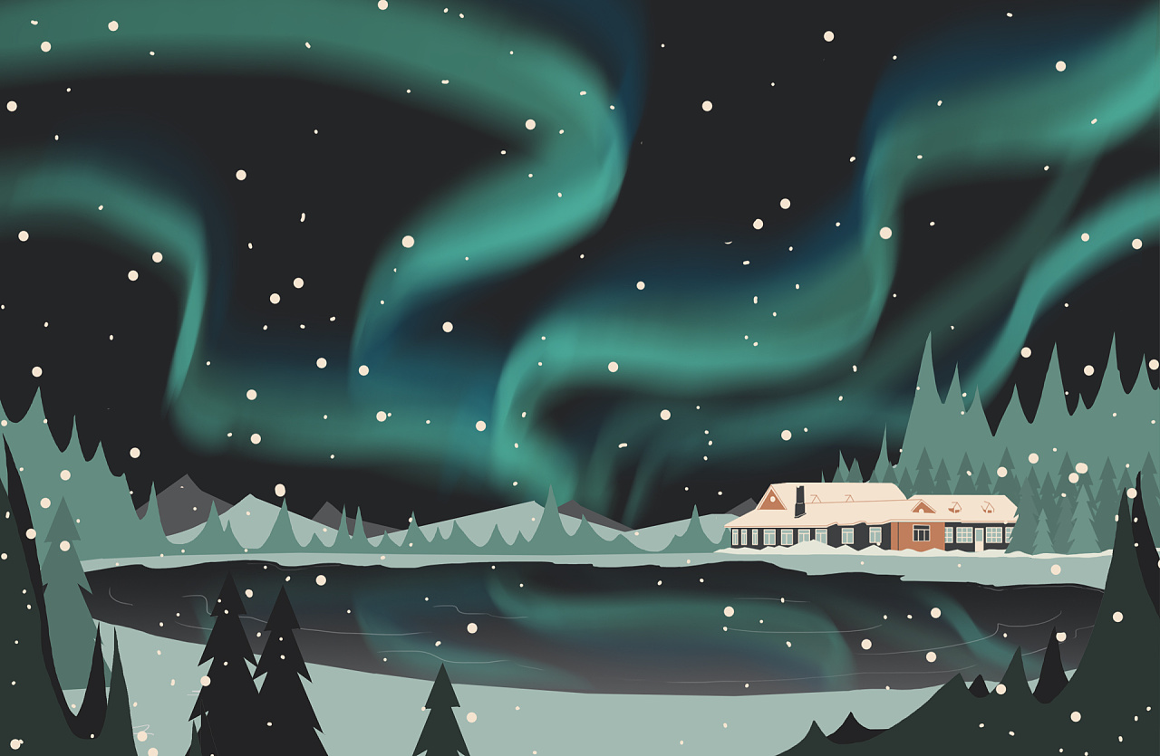 极光|插画|创作习作|纽扣newcool - 原创作品 - 站酷 (zcool)