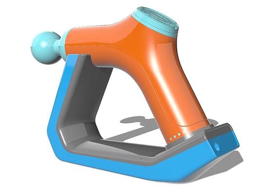 完美三通建模)筋膜枪rhino建模视频