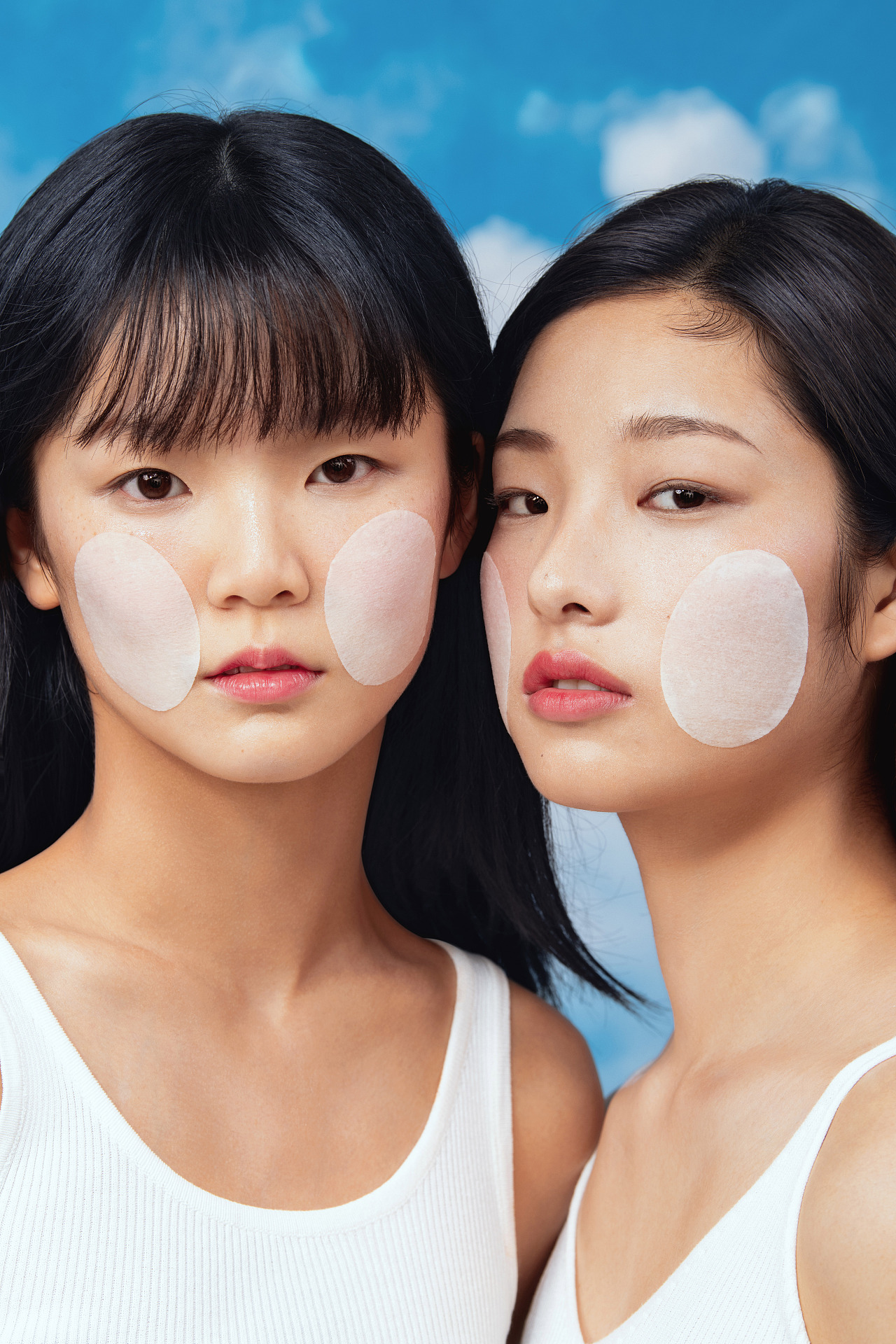 少女系护肤品妆面