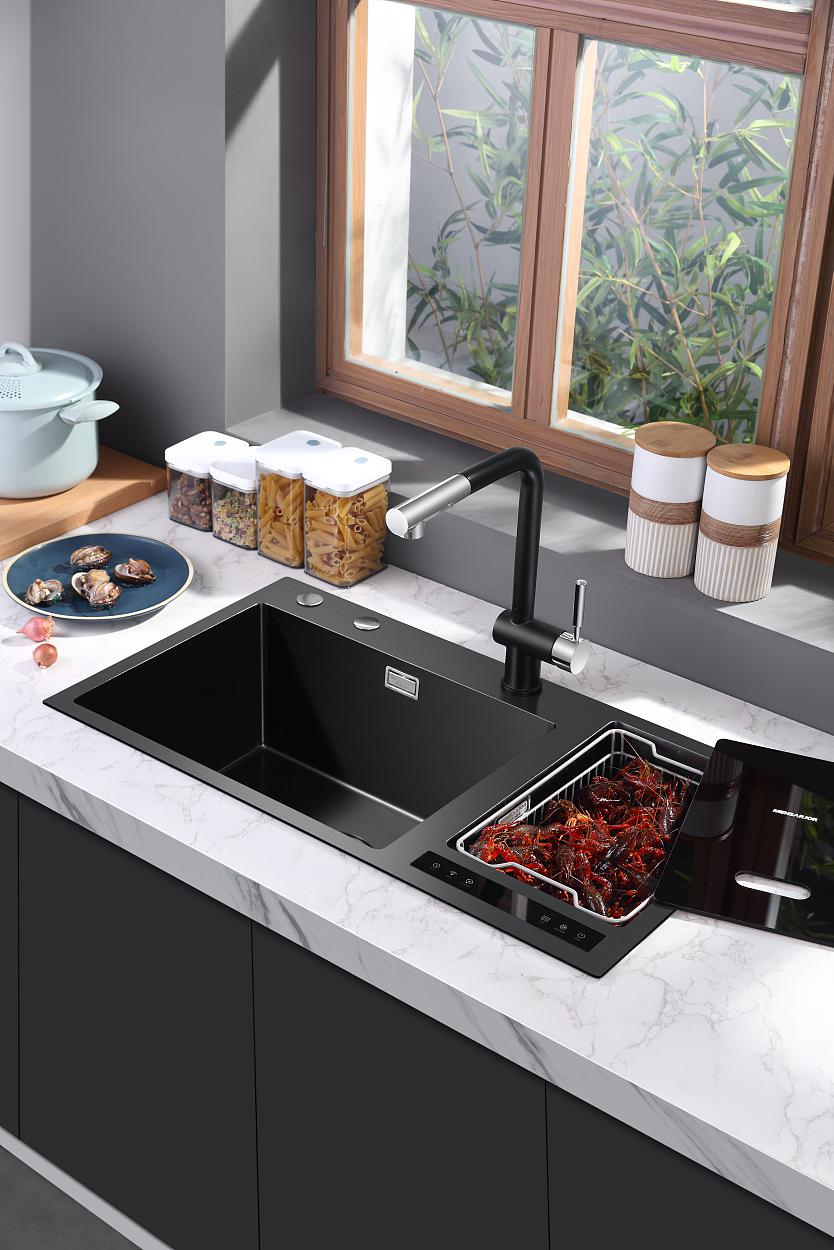 宁波厨房水槽实景拍摄