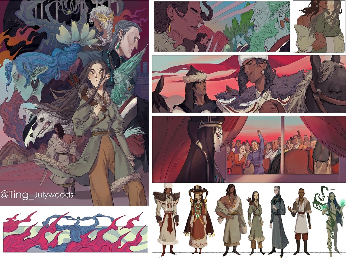 原创漫画《灵树之心》前期思路+人设+内页放出（图ZMTY4MTA1MjA4） - 短篇/格漫 - 站酷设计师七木Julywoods原创素材 - 站酷ZCOOL