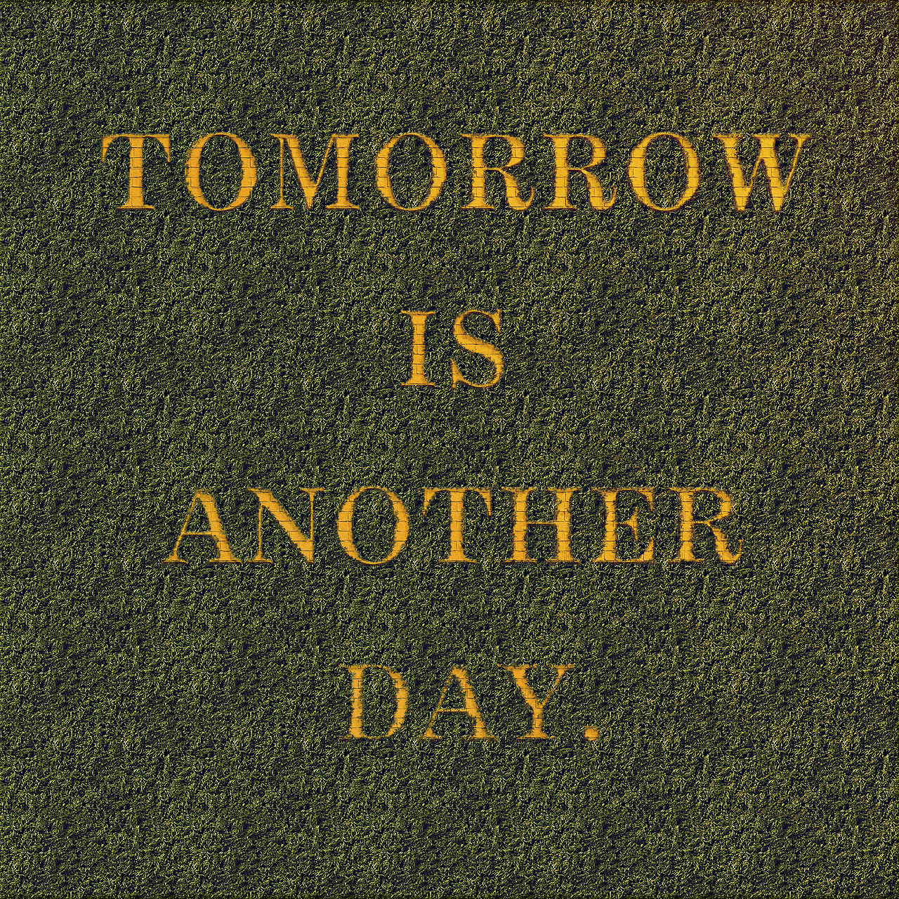 day6-2016/12/11:藤墙文字tomorrow is another day【ps】