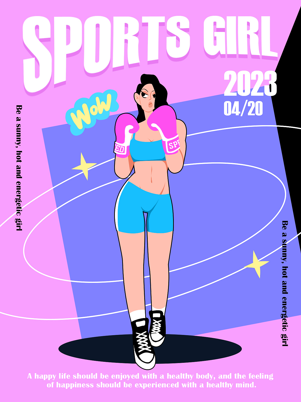 运动女孩系列（图ZMzM4MTYyOTg4） - 商业插画 - 站酷设计师王婶儿原创素材 - 站酷ZCOOL