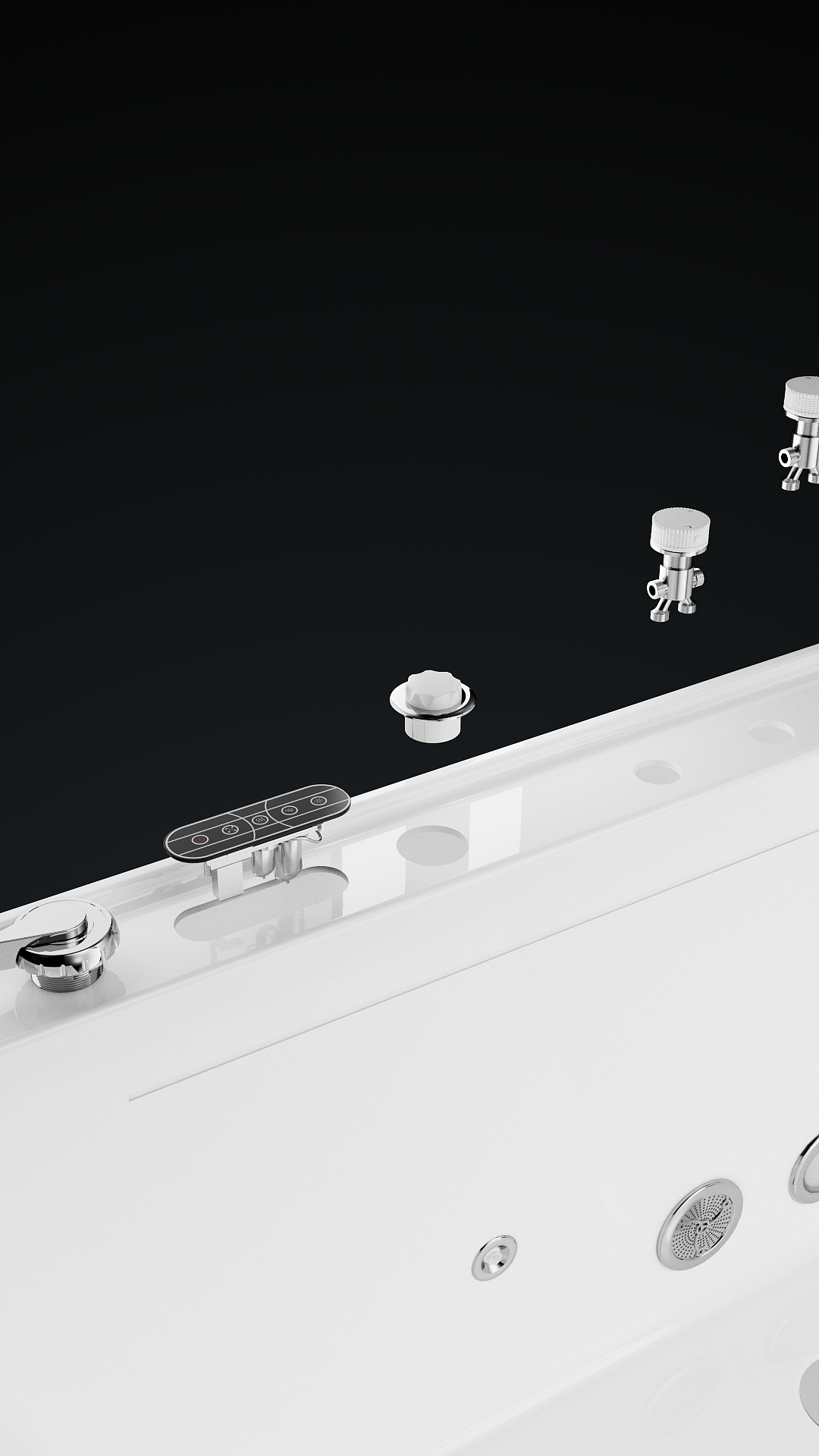 浪鲸卫浴 | 多功能浴缸三维动画