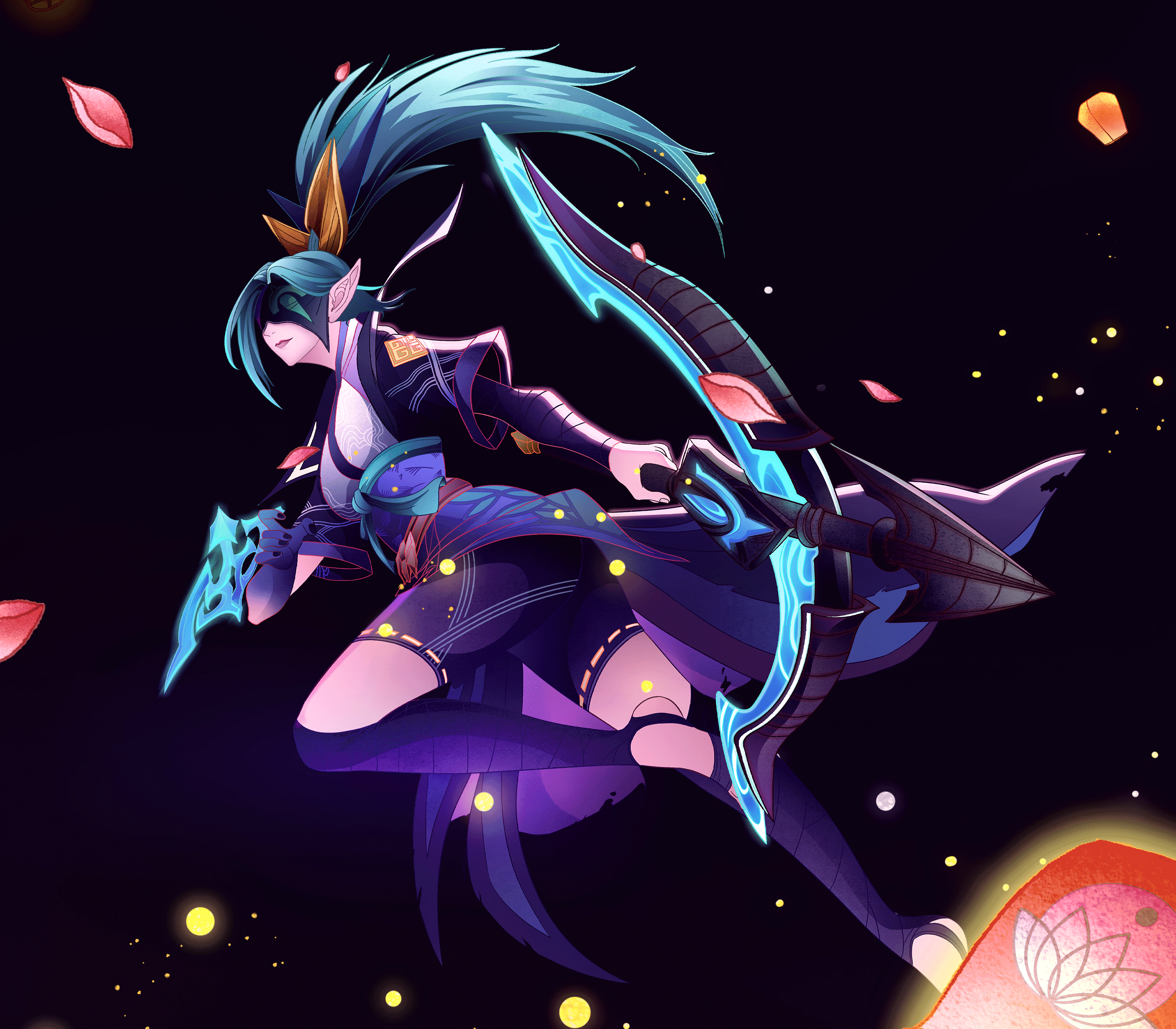 英雄联盟 #LOL绽灵节# 十人群像（图ZMjE4NDcwNjIw） - 商业插画 - 站酷设计师BanBan半半原创素材 - 站酷ZCOOL