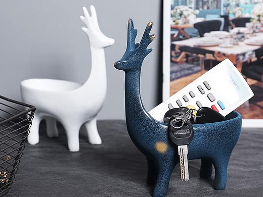 麋鹿收纳摆件淘宝详情