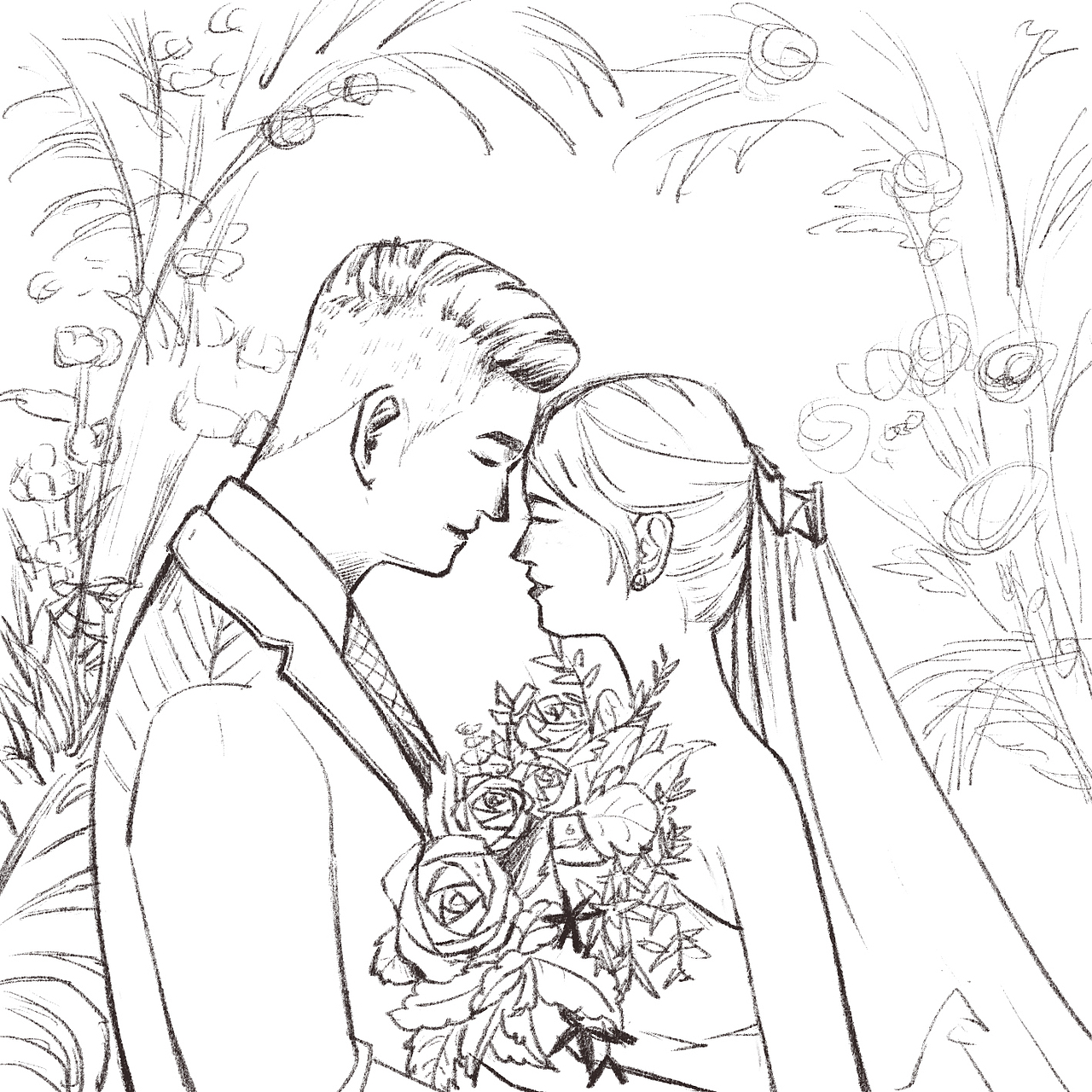 《婚纱系列2》（图ZMjY5NDI5NDE2） - 商业插画 - 站酷设计师雪片糕没猫原创素材 - 站酷ZCOOL