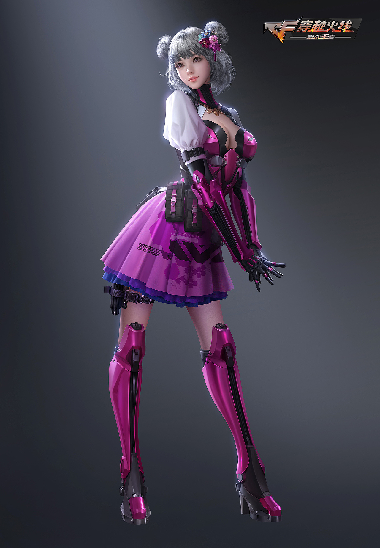 为游戏《穿越火线》云悠悠创作的角色插图