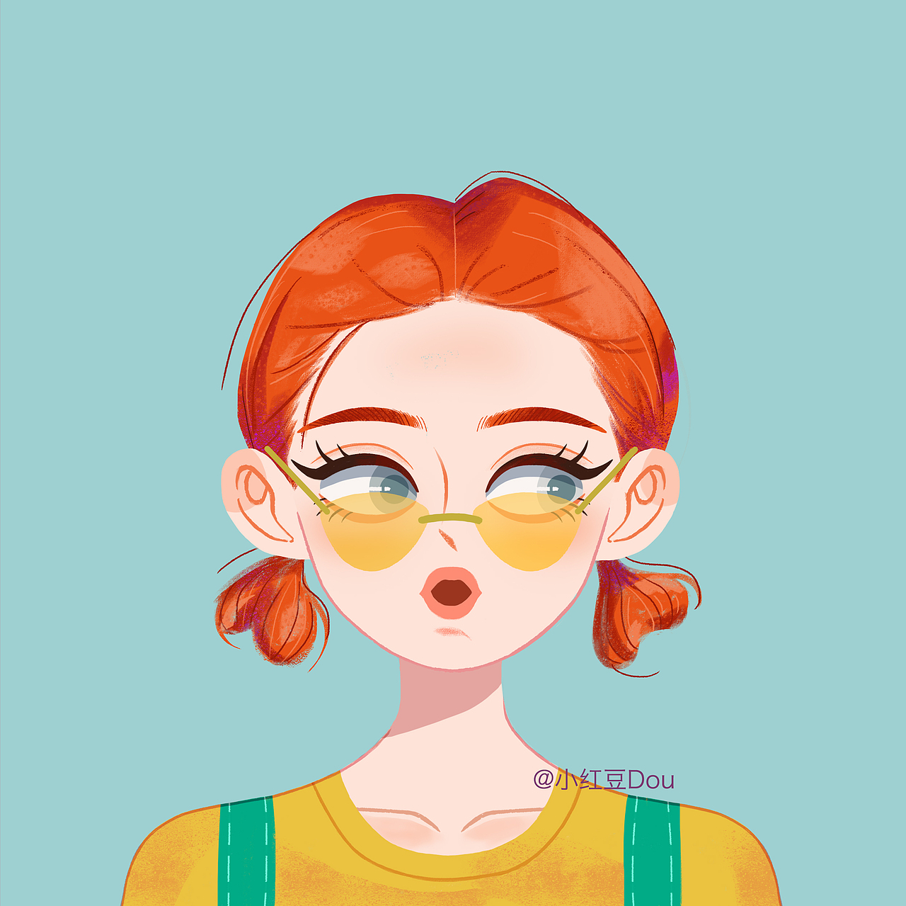 少女頭像（圖ZMjQ5MTU1ODAw） - 商業(yè)插畫 - 站酷設(shè)計(jì)師小紅豆Dou原創(chuàng)素材 - 站酷ZCOOL