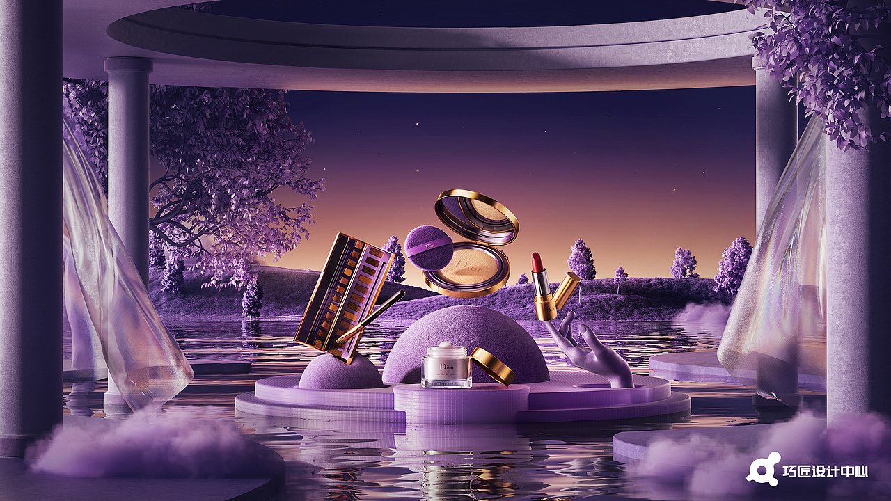 电商主kv三维渲染/3c/化妆品