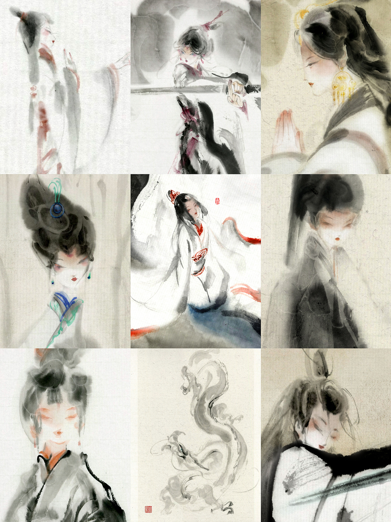 芒种九宫闲涂（图ZMzcxNzQzMzU2） - 艺术插画 - 站酷设计师丝鸣原创素材 - 站酷ZCOOL